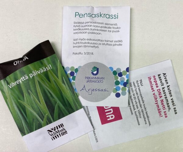 mainos siemenpussi