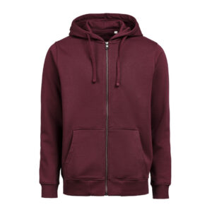 um viininpunainen vetoketjuhuppari