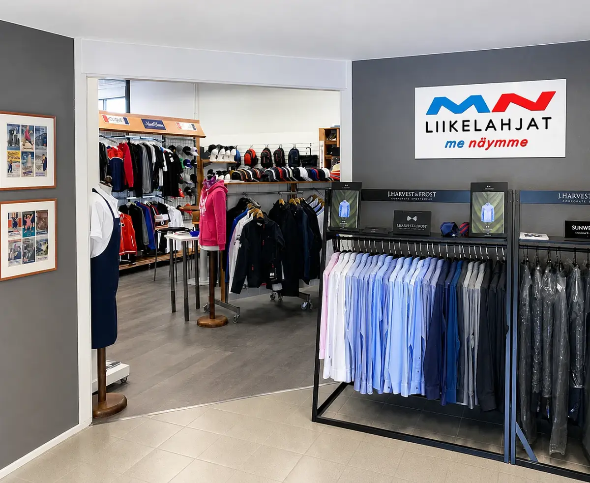 MN-Markkinointi showroom.