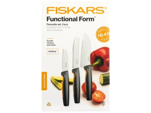 Fiskars FF Favourite veitsisetti 3 kpl