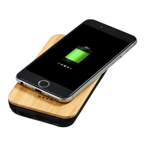Langaton varavirtalähde Future 6000 mAh, bambu/kangas